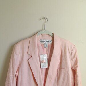 Vintage 90s NWT Adolfo Studio Linen/Cotton Blazer Jacket - Size S